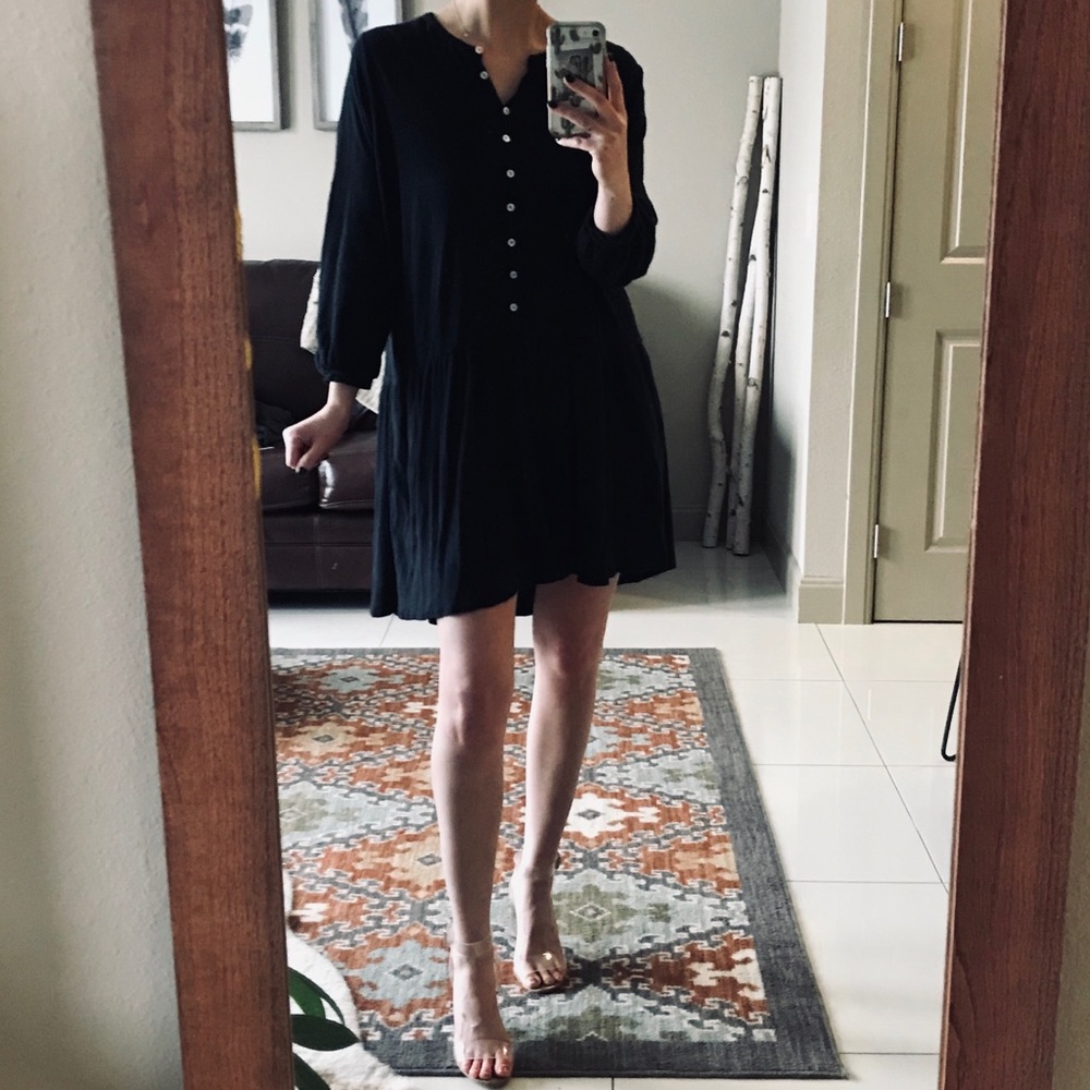 Free People Beach Button-down Mini Dress